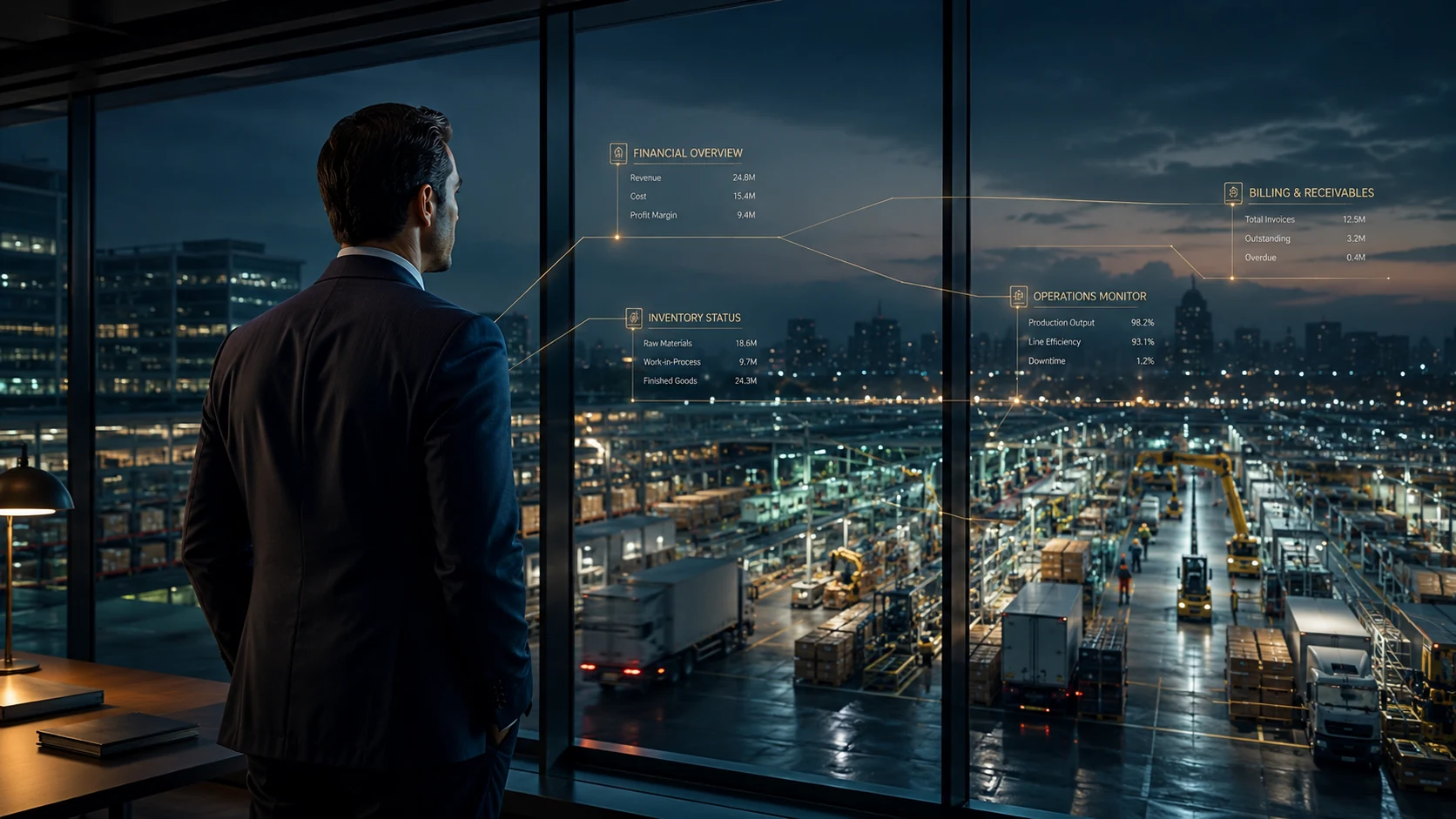 رؤية تنفيذية للمشاريع والخدمات والاستشارات داخل ERPNext